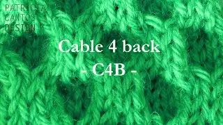 How to knit cable 4 back C4B