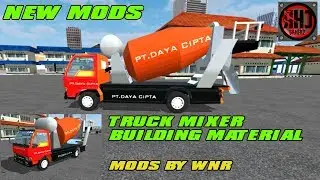 Bussid v.2.9.2 | New mods Truck mixer building material | preview