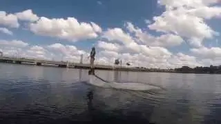 First Time Flyboarding on Lake Underhill in Orlando