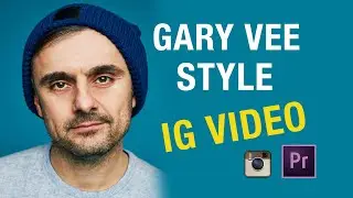 How to create GaryVee style Instagram Videos in Adobe Premiere Pro CC! (Text Captions, Square Size)
