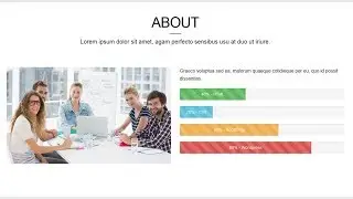 Responsive About Section only Using HTML CSS And Bootstrap