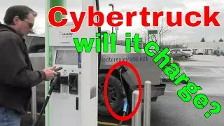 Does the Cybertruck charge with the Tesla ChadeMo adapter? Testing it at Electrify America DCFC.
