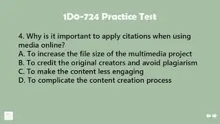 CIW Multimedia Specialist 1D0-724 Practice Exam