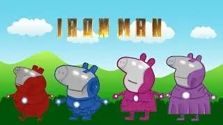 Peppa Pig English Episodes IRON MAN characters show