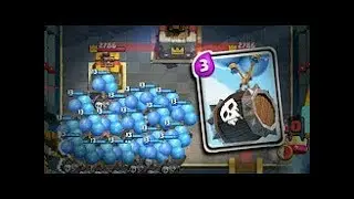 63 SKELETONS + RAGE & FREEZE = 3 EASY CROWNS - CLASH ROYALE 2V2 - C.R.E.V.