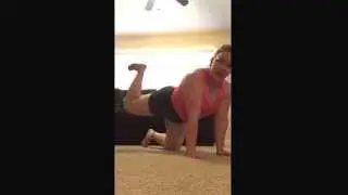 How to do a donkey kick. DK's stretch the hamstrings and build glute muscles. 20 per leg x 3 sets.