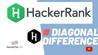 # 5 DIAGONAL DIFFERENCE | |  Hackerrank problem solution by using python
