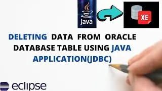 How to delete data in Oracle database using Java .JDBC tutorial to delete data from oracle database.