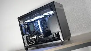 All Black PC Build! ASUS Prime AP201 Glass w/ Dual RTX 4060Ti OC + ROG RYUJIN 360