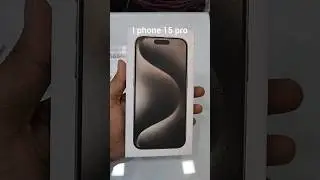 I phone 15 pro UNBOXING