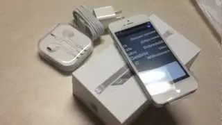 iPhone 5 Unboxing 32GB White