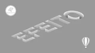 COMO criar o efeito profundidade em um texto no CorelDRAW