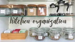 [New Kitchen Organization Video] | Tea and Coffee Cabinets Organization | Baking Apple Crumble 🥧☕