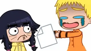 Naruto lendo a atividade de escola da Himawari