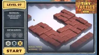 Tiny Tactics #38 Beach Level 07 - Spartans & 4 Berserkers - Nightmare