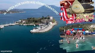 Datça 16th Traditional Open Sea Winter Swimming Marathon // There are also swimmers on winter days
