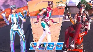 NEW August 2024 CREW PACK (Fortnite The Operator Skin All Styles GAMEPLAY)