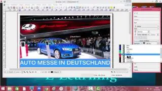 Scribus Tutorial Bild und Text bearbeiten speichern oder exportieren als pdf ,Bild ,Text EPS, SVG