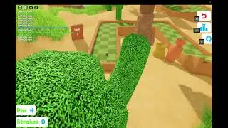 Playing Roblox Super Golf!