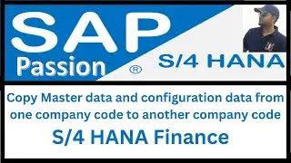 Copy Master data and configuration data from one company code to another company code