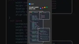Google Loader with CSS #csstricks #htmlcss #coding