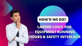 Motor Run Hours PLC Programming. #ladderlogic #ladderdiagram #rslogix #rslogix5000 #plc #plctutorial