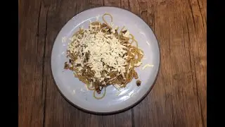 Паста с шампиньонами