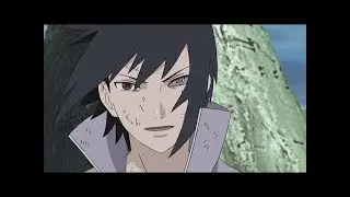 Sasuke usa Amaterasu contra Naruto