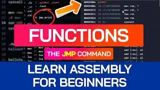 How to Make Functions in Assembly: The JMP Command | Beginner Assembly Tutorial | x86-64 Assembly