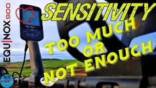 Minelab Equinox 900 sensitivity how much for metal detecting