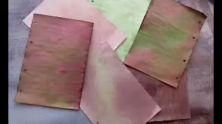 How do you age paper? Stained Fern, Mahogany and Ebony / Book Of Shadows