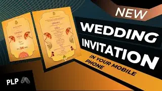 English Wedding Invitation Card | Professional Lagna Patrika PLP File | @cgs_creative ||