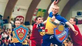 KA - Haukar 25-20 Leikur 1 í úrslitum 2001