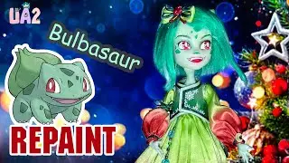 Bulbasaur - CHRISTMAS Monster High OOAK Custom Doll Tutorial