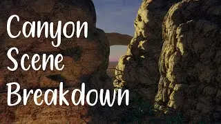 Canyon scene asset breakdown