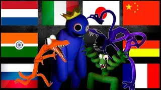 Friday Night Funkin' VS Rainbow Friends in different languages (FNF)