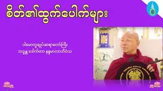 စိတ်၏ထွက်ပေါက်များ - ပါမောက္ခချူပ်ဆရာတော်ကြီး ဒေါက်တာနန္ဒမာလာဘိဝံသ