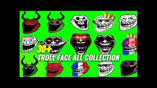TOP 20+TRENDING TROLL FACES IN GREEN SCREEN | HP 18 😈 #trollface