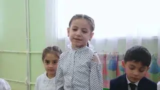 открытый урок в дестском саду "Чубарук" . Ашагасталказмаляр