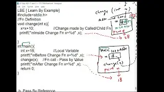 C++ in Hindi | Parameter Passing Techniques in C and C++ | Bhupendra Khilrani | CWB | 27-Nov-2021