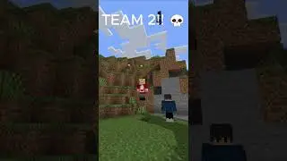 Team 1 VS TEAM 2 💀 (Noob Version) #minecraft #shorts