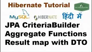 JPA CriteriaBuilder Aggregate Functions Result map with DTO | JPA with aggregate functions | Hindi