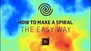 How to make a SPIRAL in 20 seconds (Adobe illustrator)