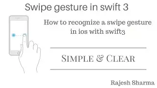 swipe gesture recognizer swift 3