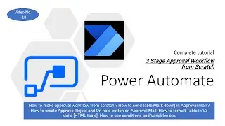 10 - 3 stage Approval Workflow from Scratch – Step by Step. . Real Life scenario.