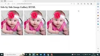 How to add Side by Side image in HTML