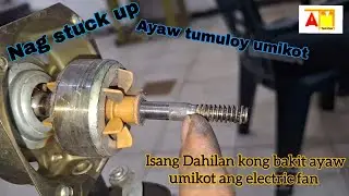 Electric fan stuck up ayaw tumuloy umikot.