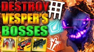 How To DESTROY Vesper's Host! ONE PHASE BOTH BOSSES! Destiny 2