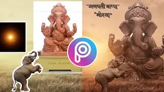 Manipulation on elephant | picsart tutorials | ganpati bappa editing concepts |