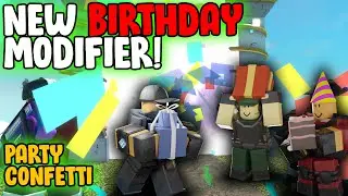New BIRTHDAY Modifier for 4th Anniversary! | Tower Defense Simulator | ROBLOX